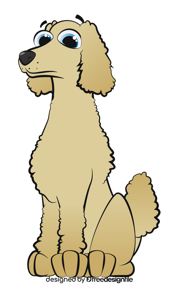 Poodle dog clipart