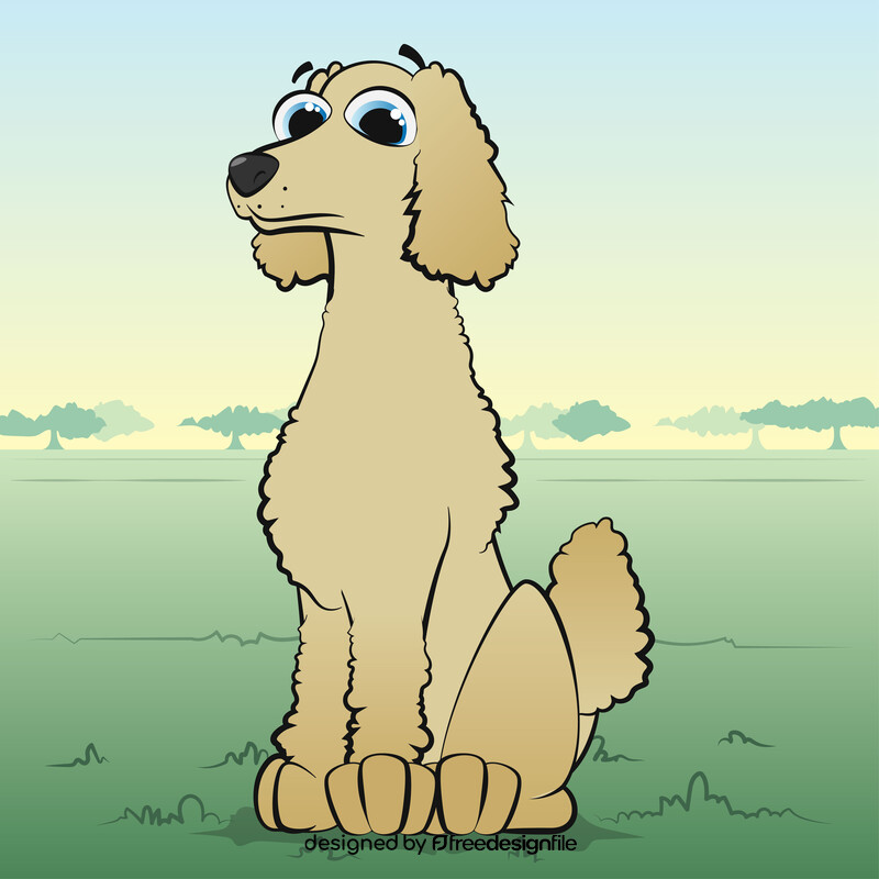 Poodle dog vector