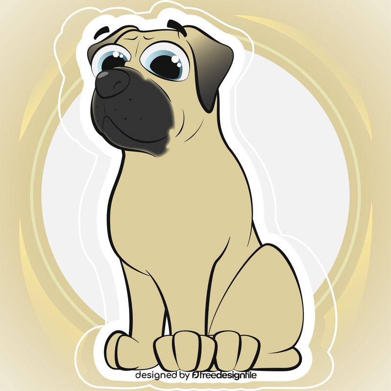 Pug dog vector