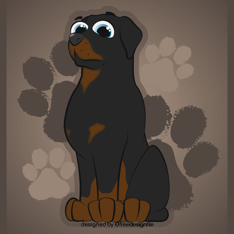 Rottweiler dog vector