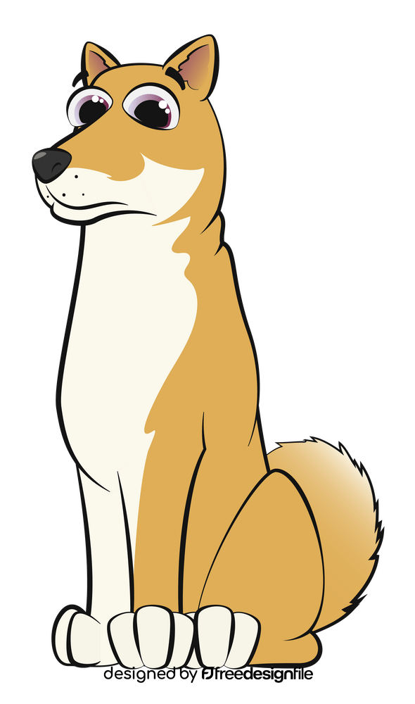 Shiba inu dog clipart