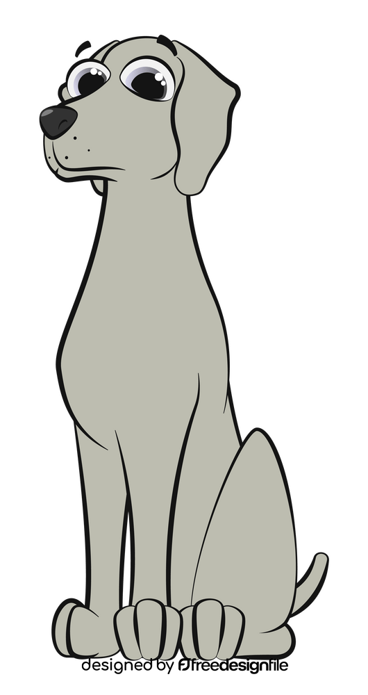 Weimaraner dog clipart