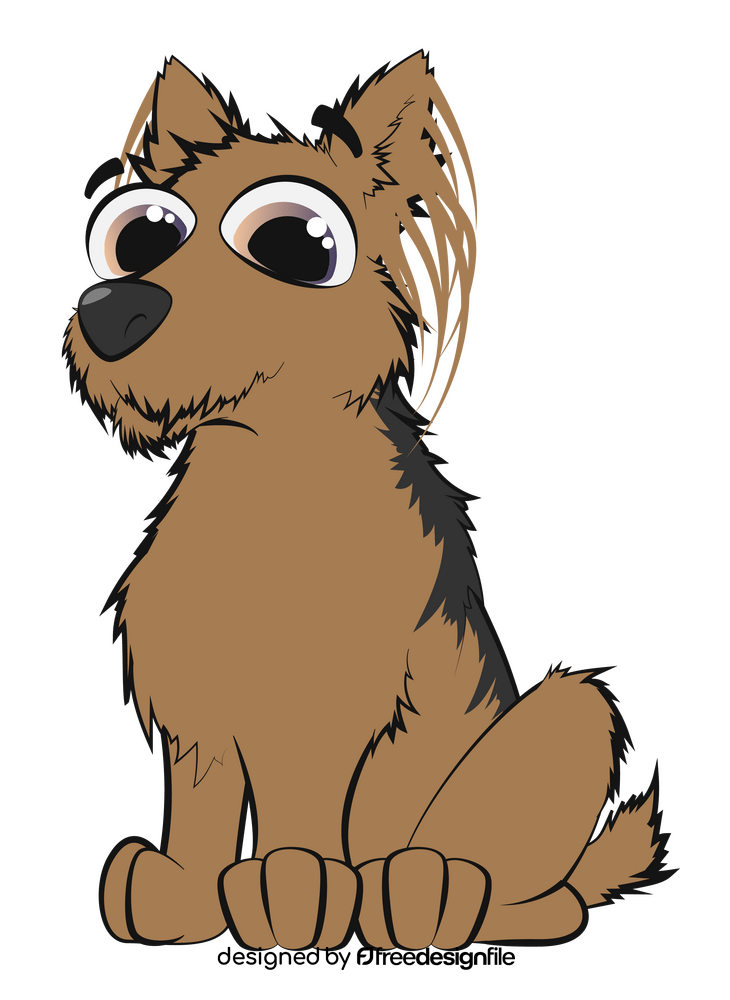 Yorkie dog clipart