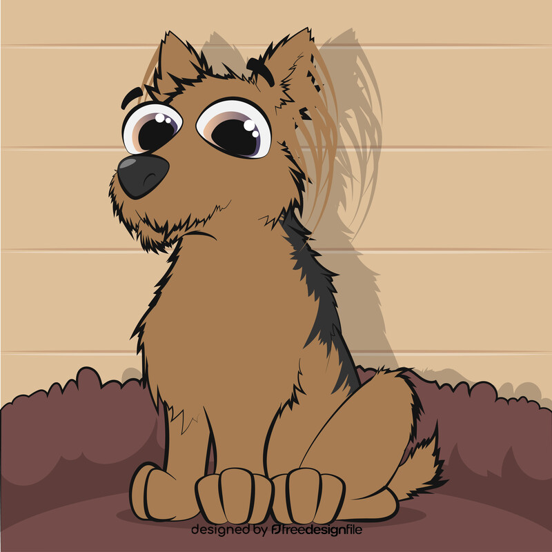 Yorkie dog vector