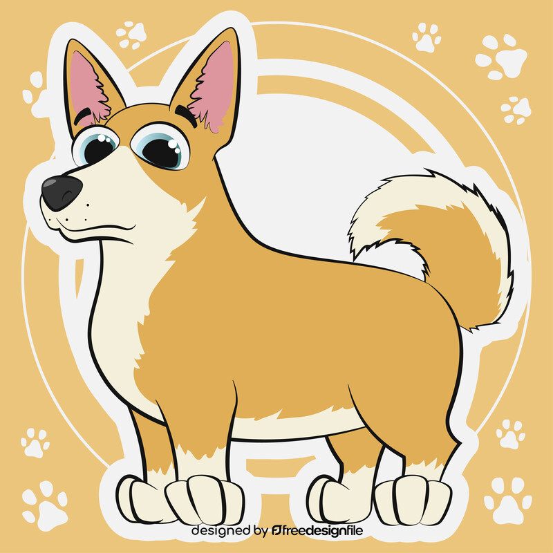 Corgi dog vector