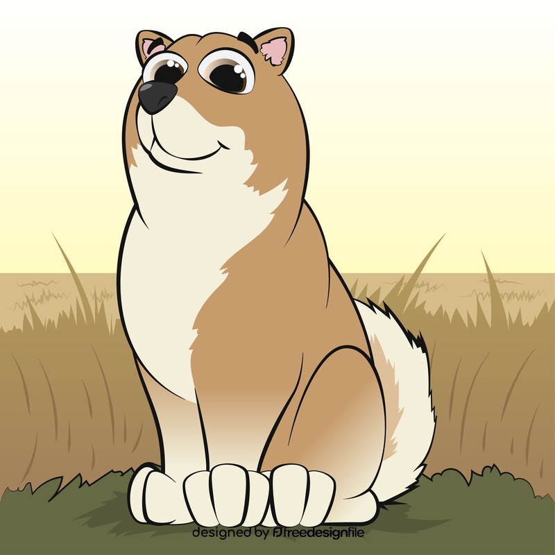 Chow chow dog vector