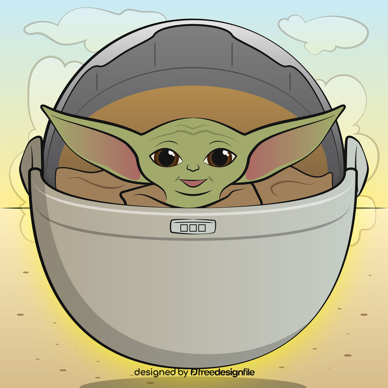 Baby yoda vector