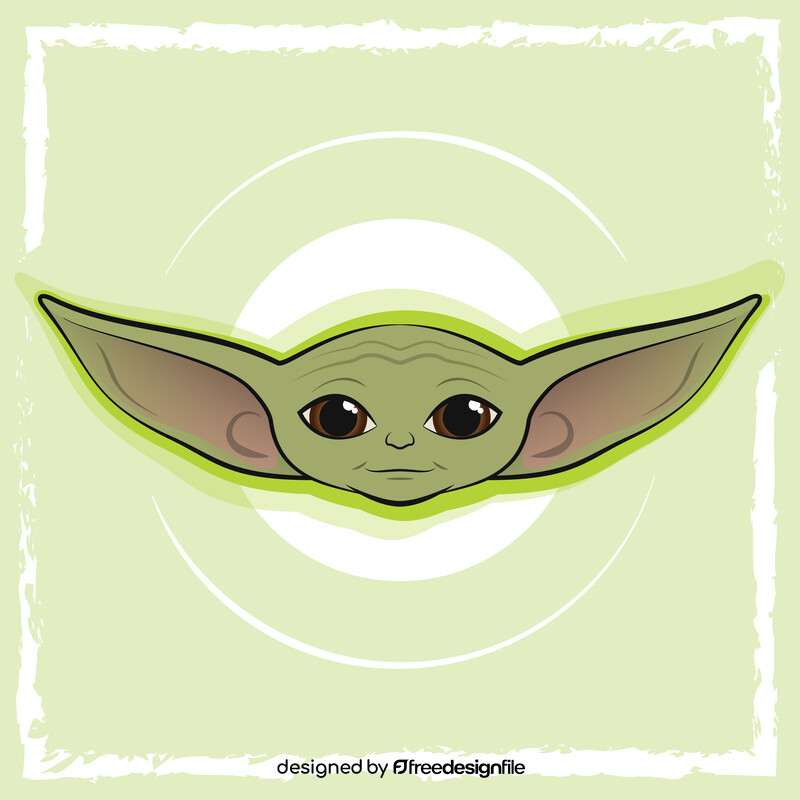 Baby yoda vector