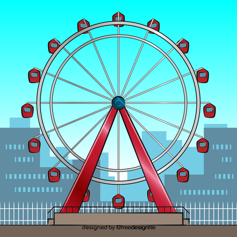 Ferris wheel vector