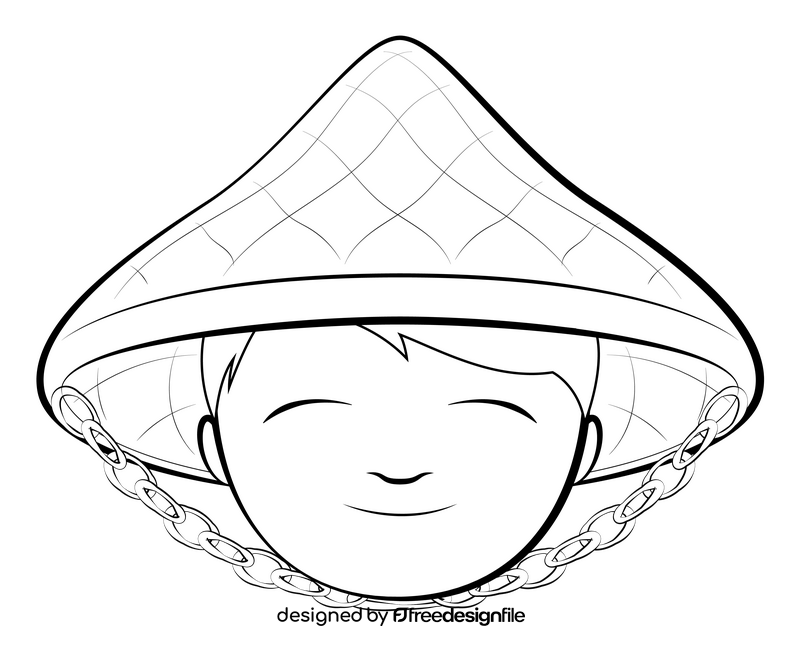 Filipino drawing black and white clipart