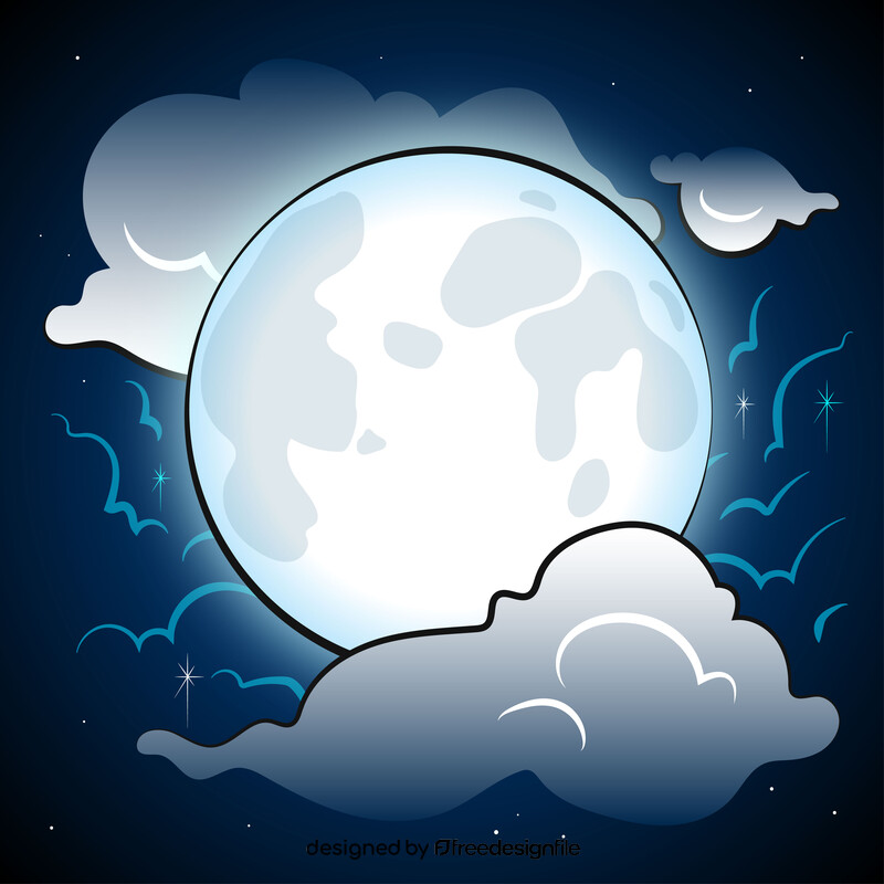 Full moon vector