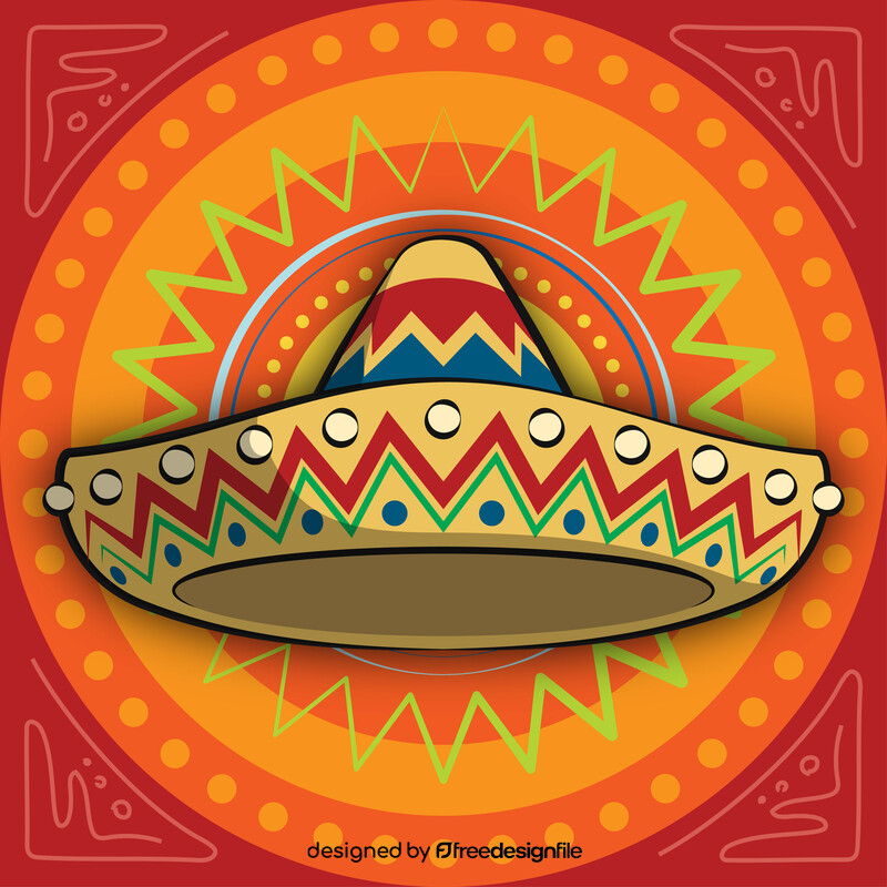 Fiesta sombrero vector