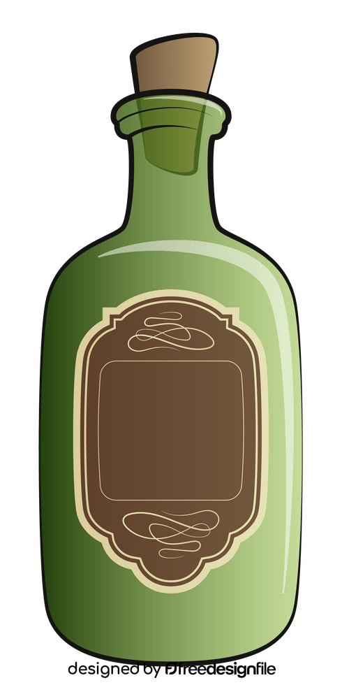 Vintage bottle clipart