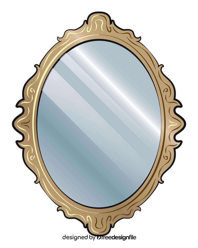 Vintage mirror clipart