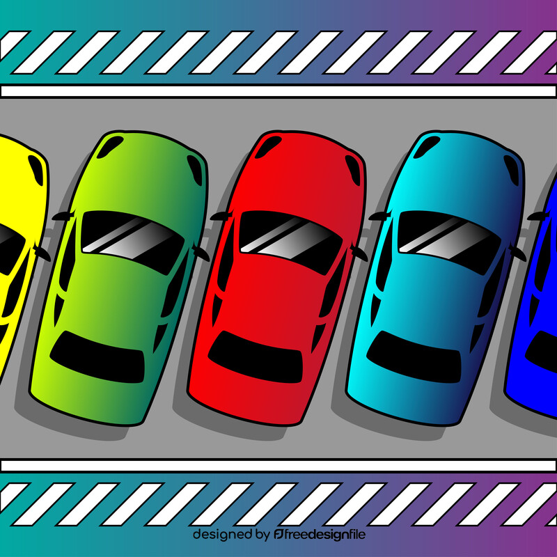 Cars drawing vector