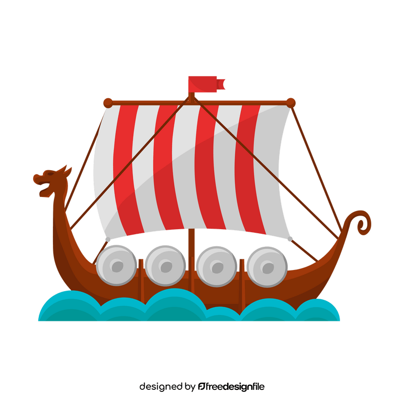 Viking ship clipart