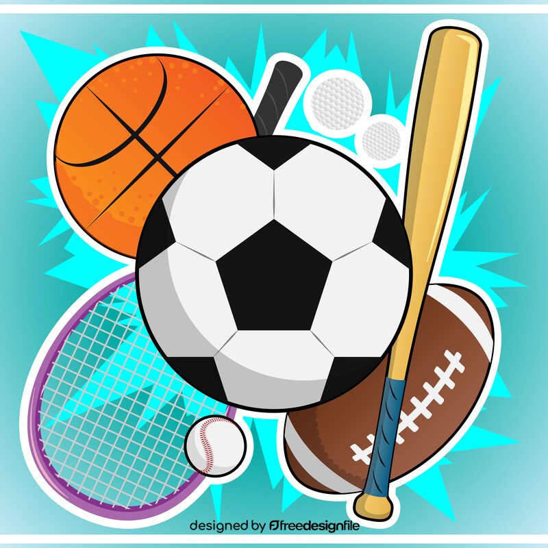 Sport drawing vector