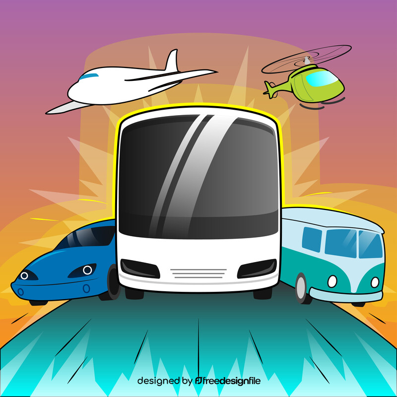 Transport drawing vector