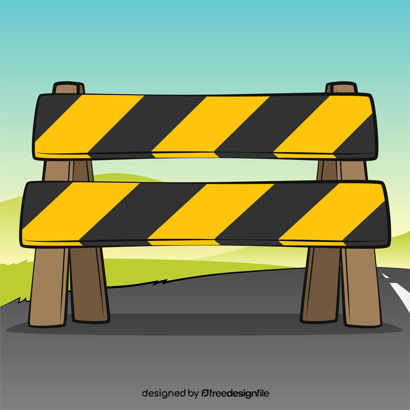 Construction barrier vector