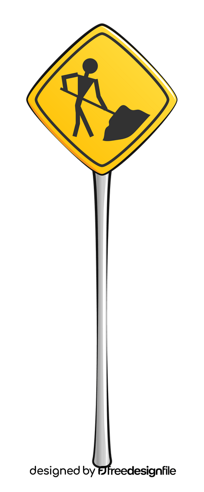 Construction sign clipart