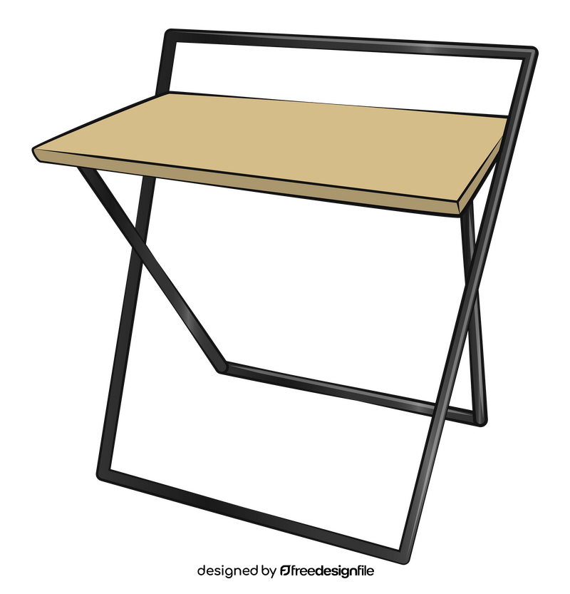 Desk folding clipart