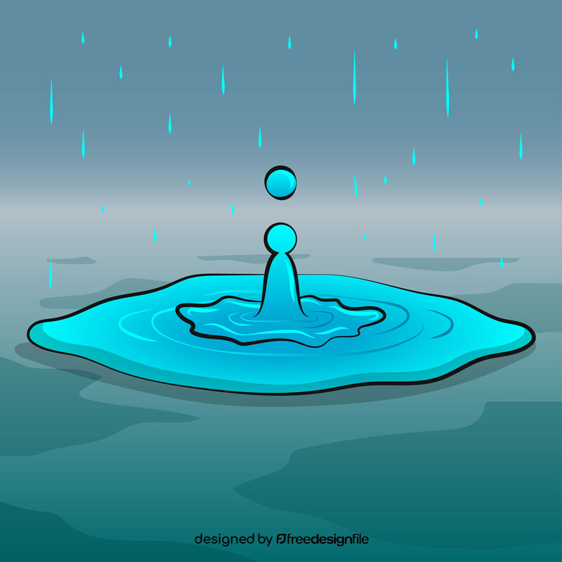 Rain drop vector