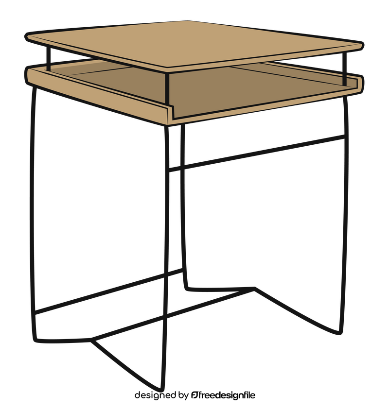 School desk clipart