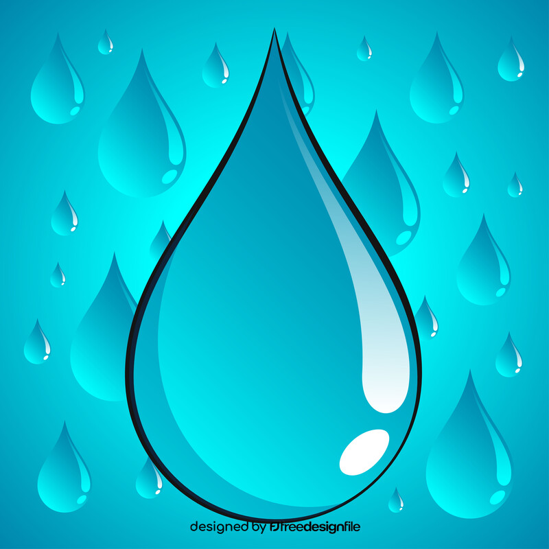 Rain drop vector