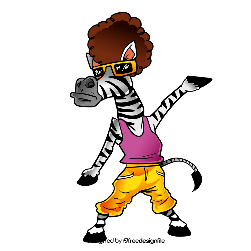 Zebra cartoon clipart