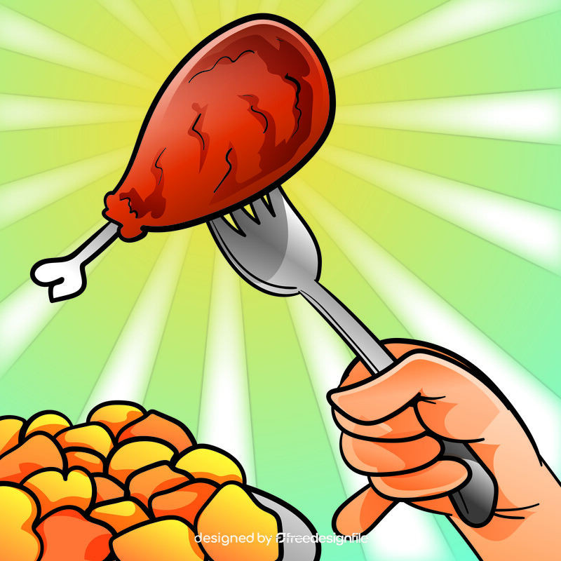 Fork cartoon vector