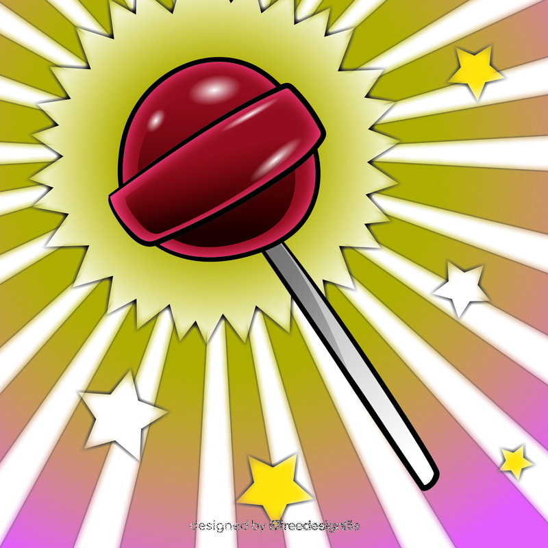 Lollipop cartoon vector