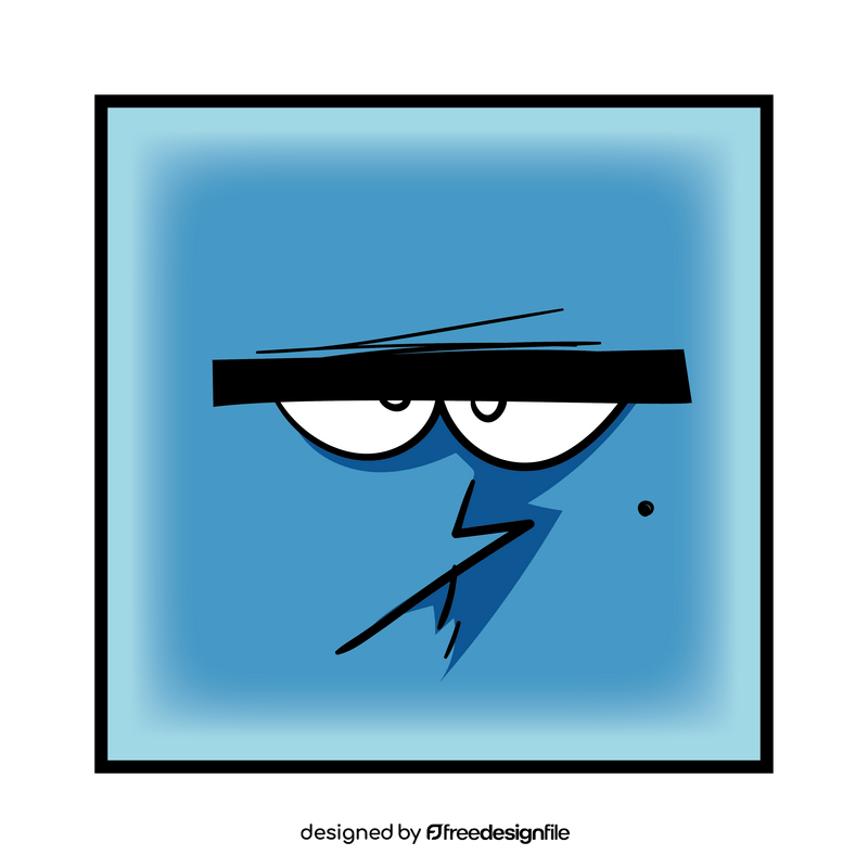 Square cartoon clipart