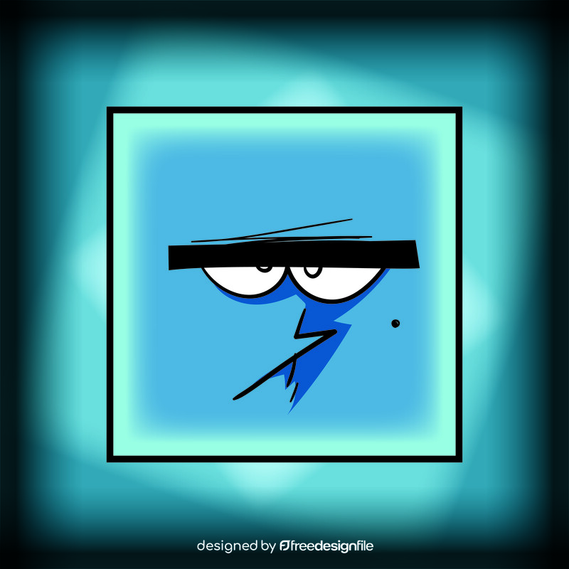 Square cartoon vector