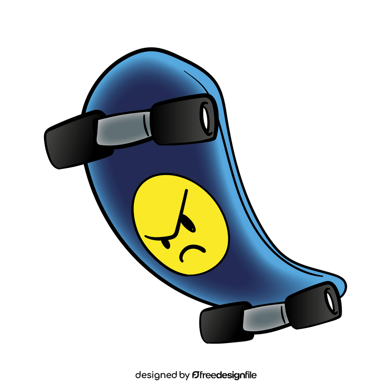 Skateboard cartoon clipart