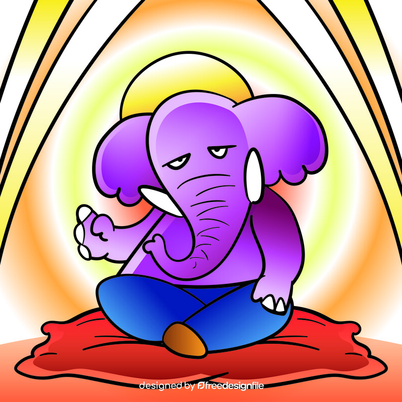 Ganesha cartoon vector