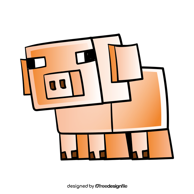 Minecraft cartoon clipart