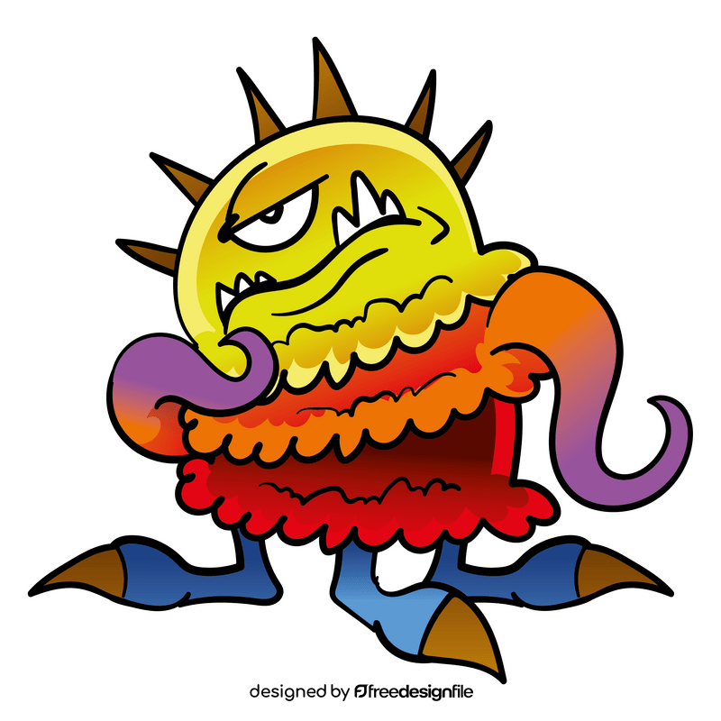 Monster cartoon clipart