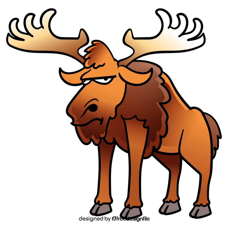 Moose cartoon clipart