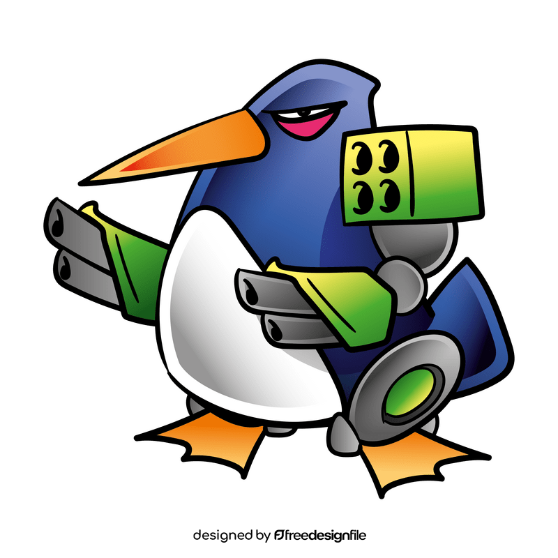 Penguin cartoon clipart