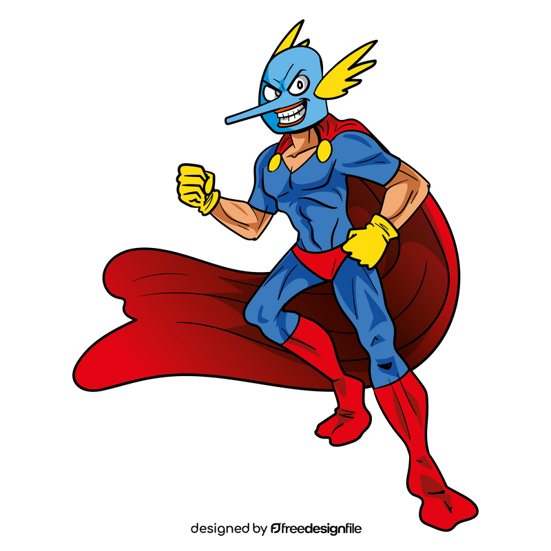 SuperHero cartoon clipart