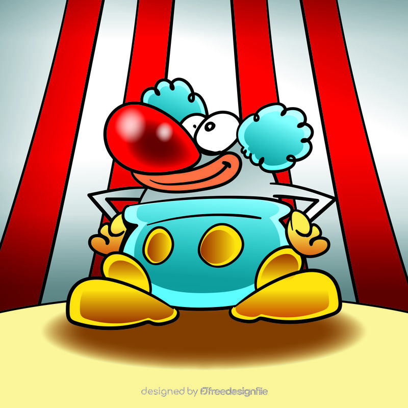 Clown cartoon clipart