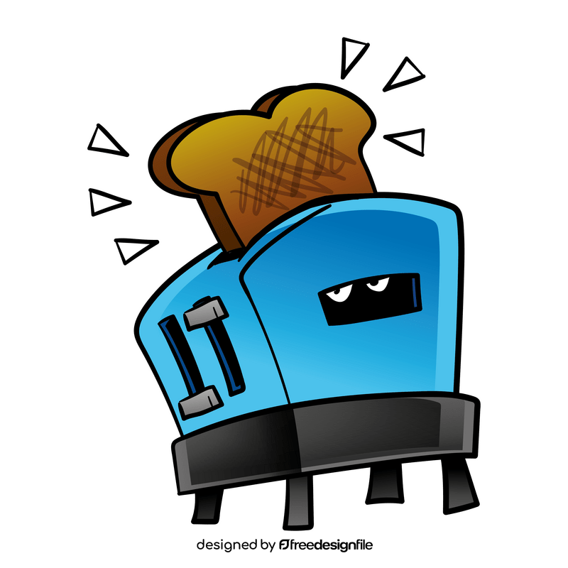 Toaster cartoon clipart