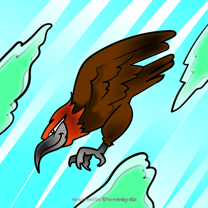 Falcon cartoon vector