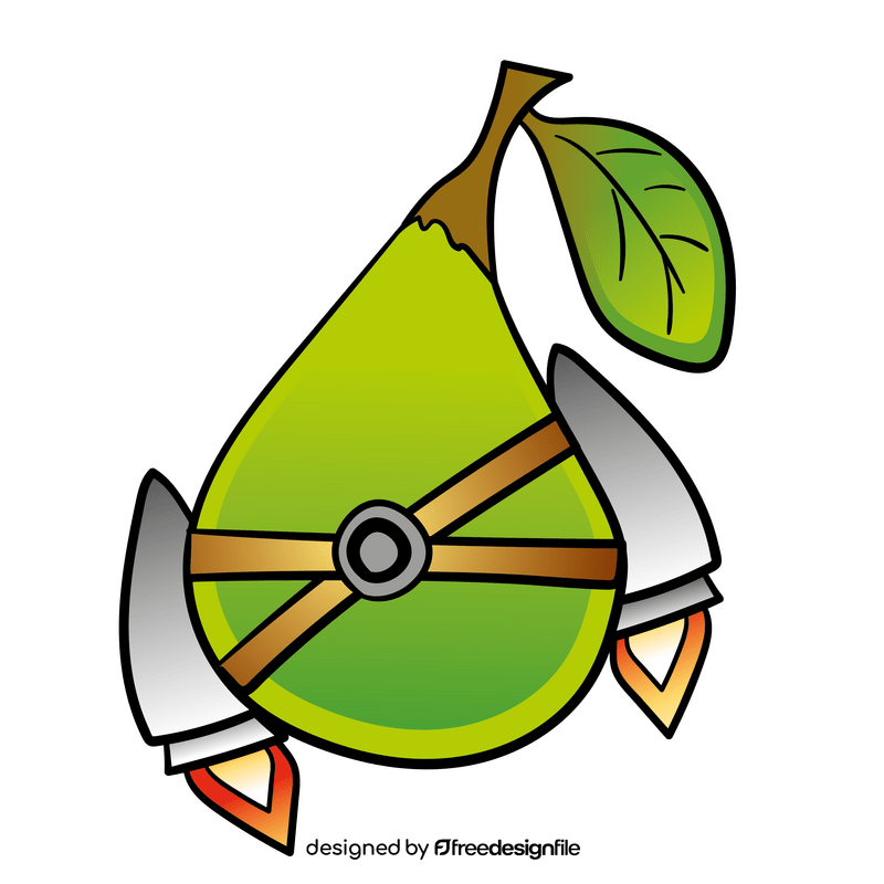 Pear cartoon clipart