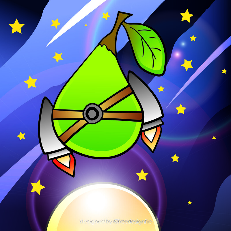 Pear cartoon vector