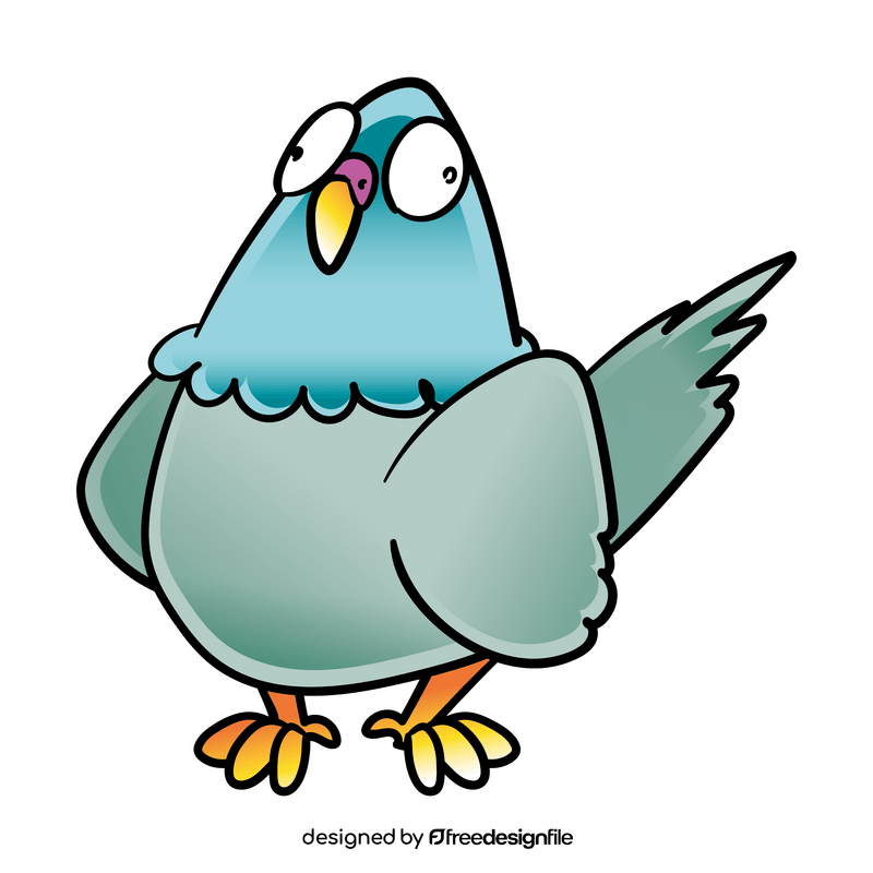 Pigeon cartoon clipart