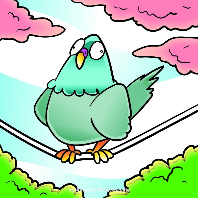 Pigeon cartoon vector