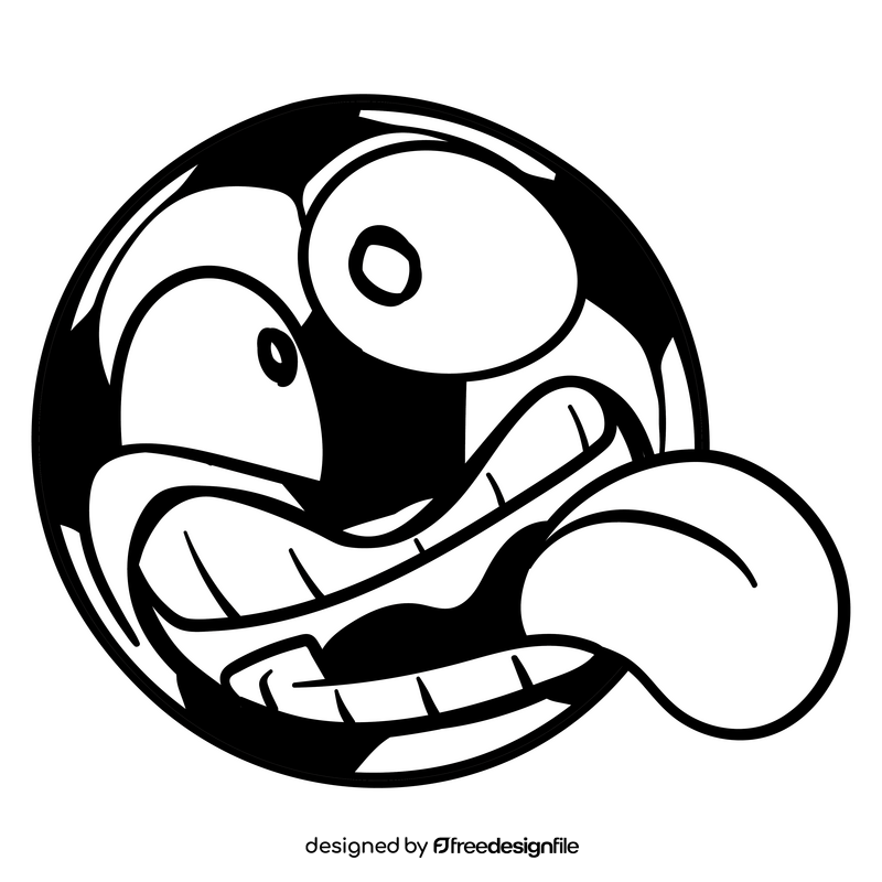 SoccerBall cartoon drawing black and white clipart