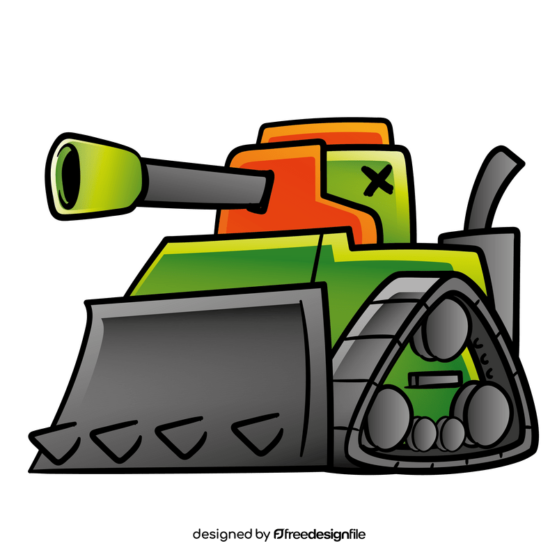 Armored Tank cartoon clipart