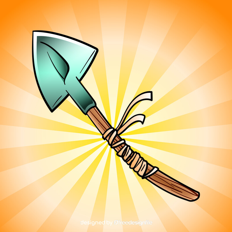 Shovel cartoon vector